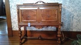 EYE CATCHING SERVER WITH MATCHING HUTCH. WE ARE A PAIR. COME SEE US, YOU WILL WANT TO TAKE US HOME!