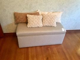 Custom made lift up seat with storage trunk. Have Receipt showing cost of  $895.00 new - selling for $95.00