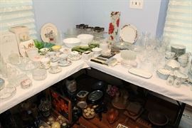 Glassware and Noritake China