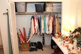 Small Ladies Clothing, Plastic Storage Containers, Luggage, Gift Wrap, Holiday Items