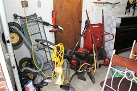 Yard Cart/Wagon, Wheel Barrow, Fan, Edger, Trimmer, Blower, Lawnmower