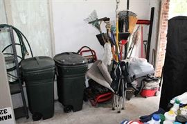 Trash Cans, Yard Tools