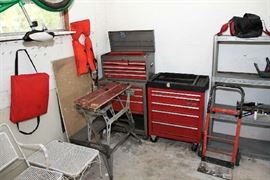 Craftsman Tool Chests; Hand Truck; Metal Shelf