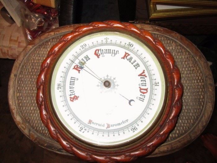 Antique barometer