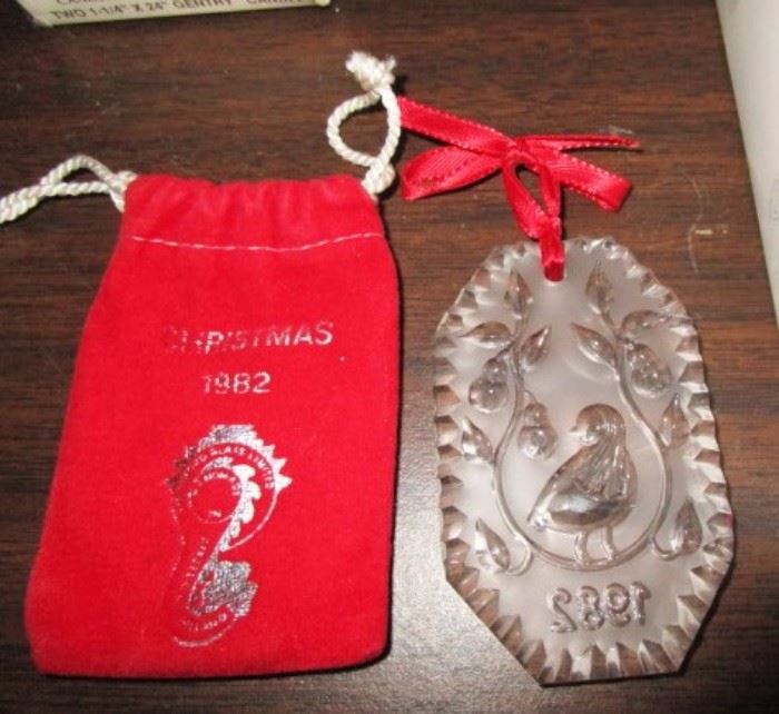 Dated Waterford Christmas ornaments