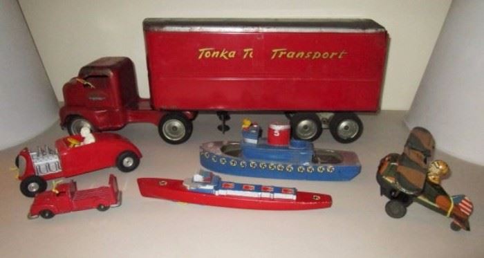 Vintage toys, Tonka truck, Nazi wooden toys, Camo wide up airplane
