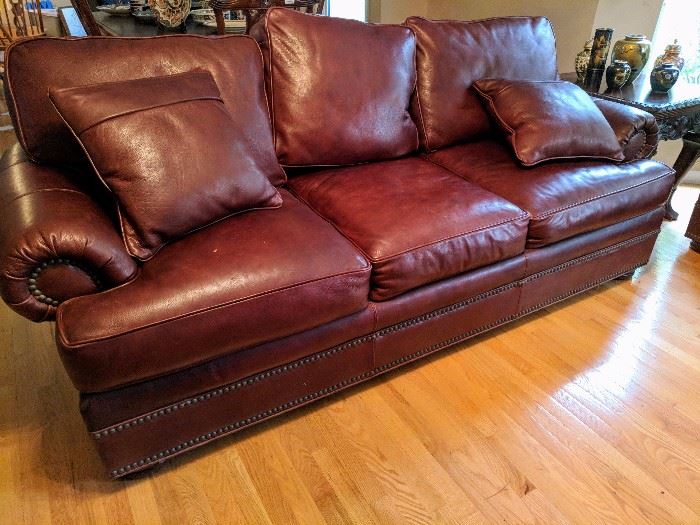 Thomasville leather sofa