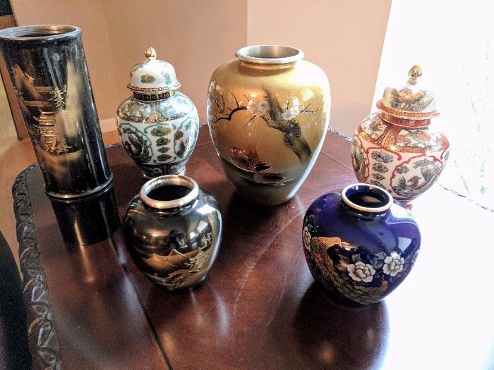 Chinese vases and urns