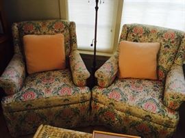 Floral Arm Chairs