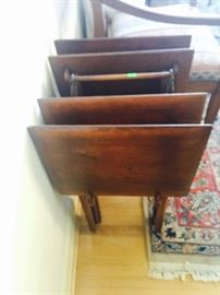 Smaller TV Trays Solid Wood