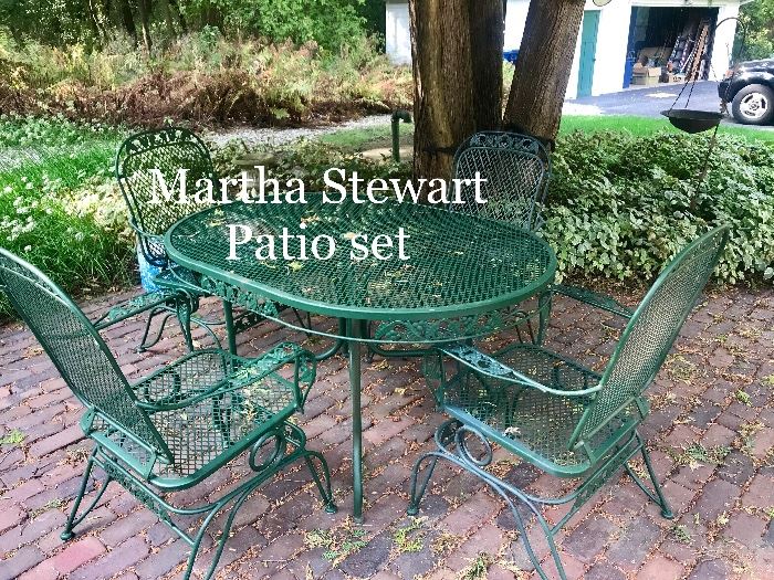 Martha Stewart patio table and chairs.