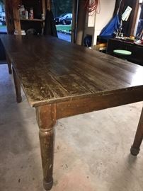Amazing 1800's farm/harvest table. An impressive ten feet long by 3.5 feet wide! A rare find!