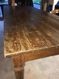 Amazing 1800's farm/harvest table. An impressive ten feet long by 3.5 feet wide! A rare find