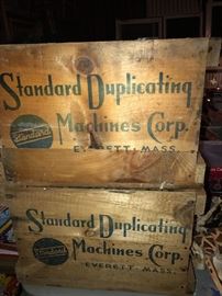 Standard Duplicating Machines Corp vintage crates