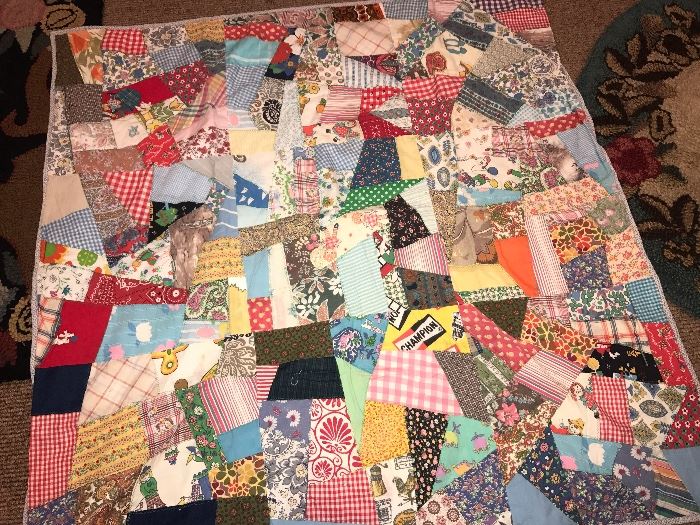 Crazy children's quilt
