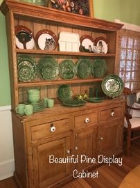 Stunning Pine Display Cabinet formerly used as as display piece at a Dayton's Department Store.