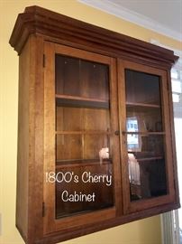 1800s cherry cabinet