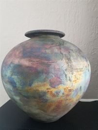 Raku vase