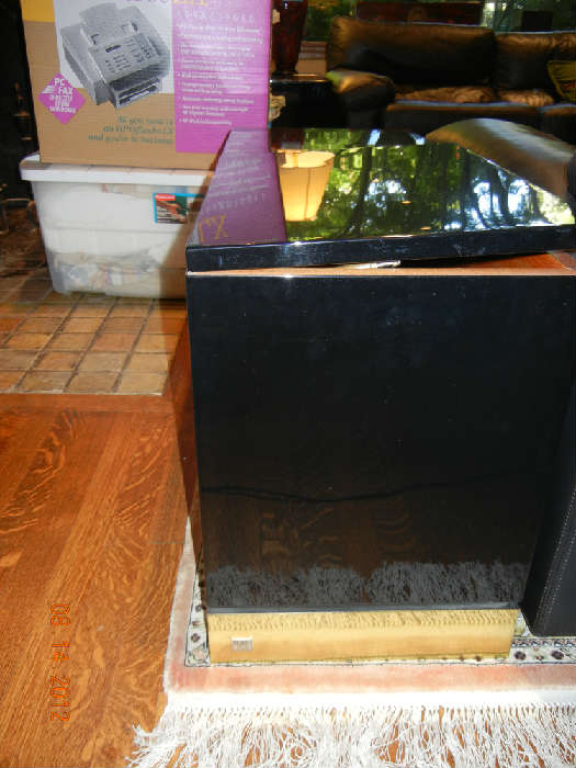 Side view of lacquer table. $180 each