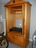 Interior of the armoire, could also be modified to have more shelving or a hanging rod.