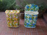 Fabulous 1960's clothes hampers selling separately, $30 and $36