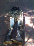 Camoflage fishing boots and coveralls by Cabella's $60