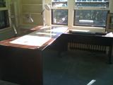 Desk and credenza with power strip