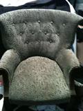 Closer view of the armchair