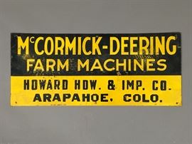 McCormick - Deering Sign