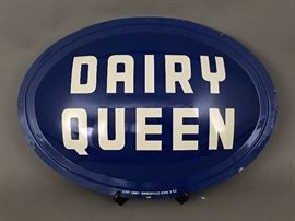 1950's Dairy Queen Convex Sign, Excellent!