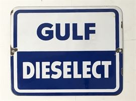 Gulf Oil Pump Plate