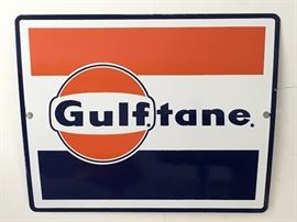 Gulf Oil Pump Plate