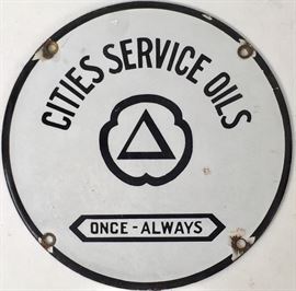 Cities Service Oils Pump Plate