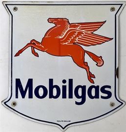 Mobilgas Oil Pump Plate
