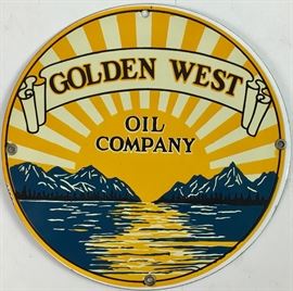 Golden West Oil Company Sign