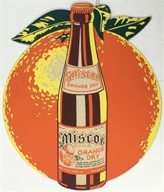 Miscoe Orange Dry advertising sign. 