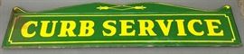 1932 Porcelain Coca Cola Curb Service Sign. 