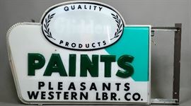 Lighted Paints Sign