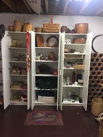 Cabinets, Christmas, Baskets, etc 