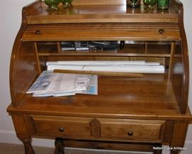 Inside the Roll Top Desk