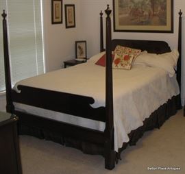 Mahogany Double Bed Four Poster