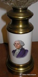 George Washington Lamp, pair to previous