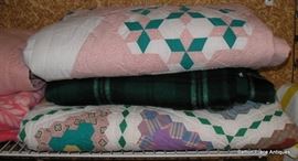 Quilts and Plaid Wool Blanket