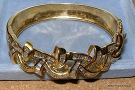 14 Kt Gold with Diamonds Bracelet 