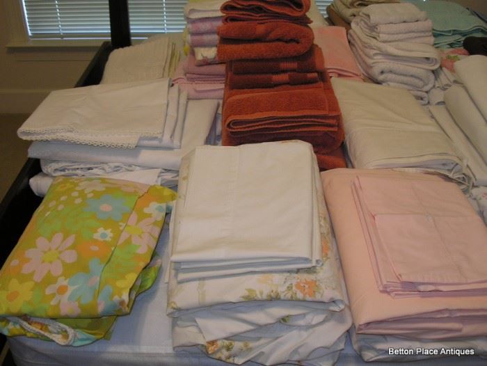 Queen and Double sheets, Towels, pillowcases and more