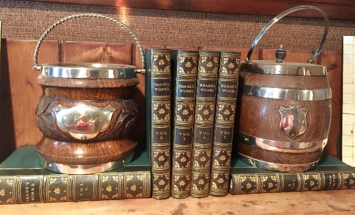 Antique Book Collection & Antique Tea Caddies 