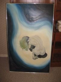 Large original oil painting.