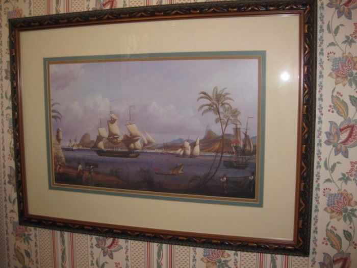 Sailing framed print