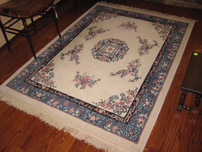 Small 100% wool area rug