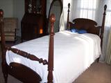 1 of 2 Mahogany twin beds